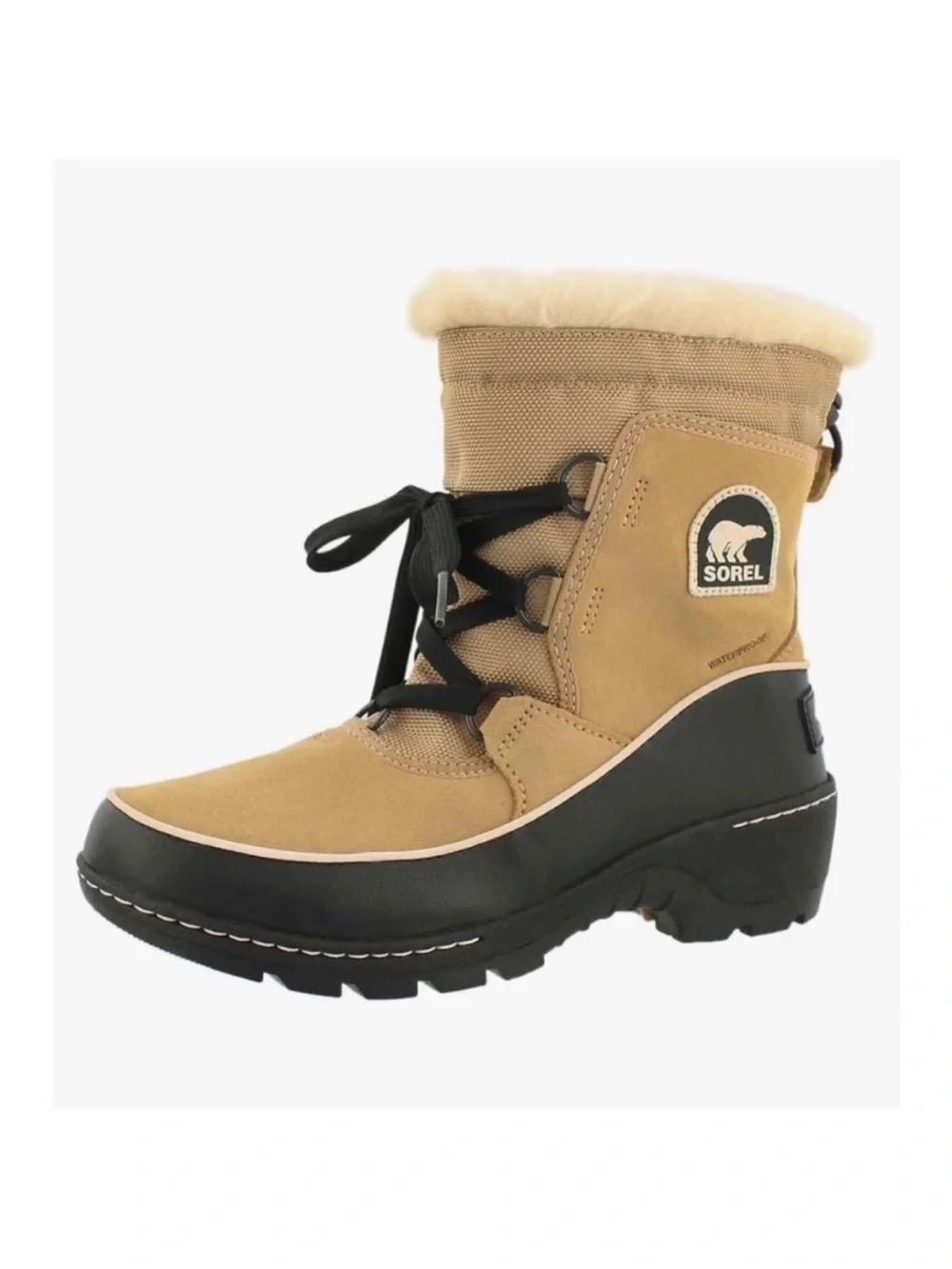 Size 8 Sorel Women’s Tivoli III Waterproof Suede Fur Winter Snow Boots - Picture 2 of 11